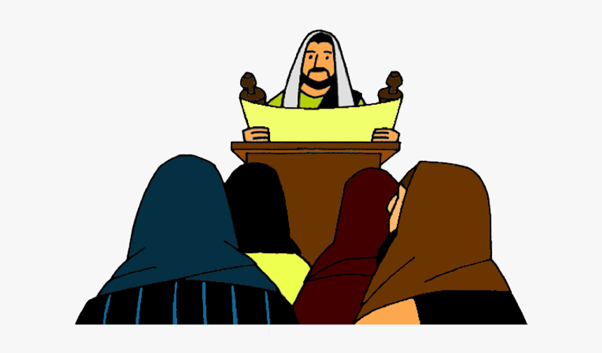 Clipart Bible Preacher - Jesus In The Synagoge Clipart, HD Png Download