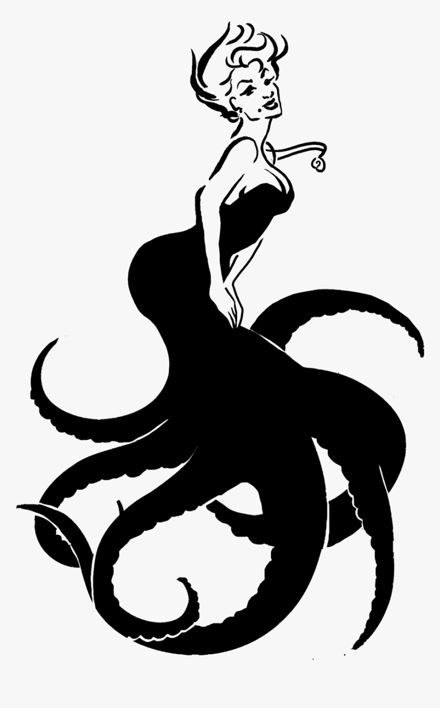 Ursula Ariel Maleficent Drawing Art - Ursula Ariel Png, Transparent Png