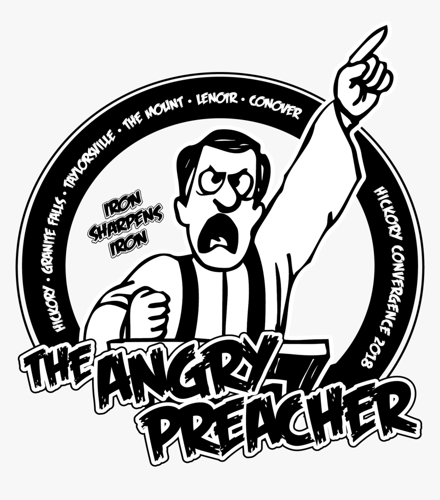 F3 Angry Preacher Shirt Pre Order - Illustration, HD Png Download