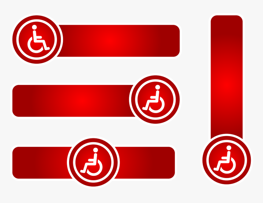 Tape, Sign, Symbol, Disabled, Element, Gradient, Arrow - Portable Network Graphics, HD Png Download