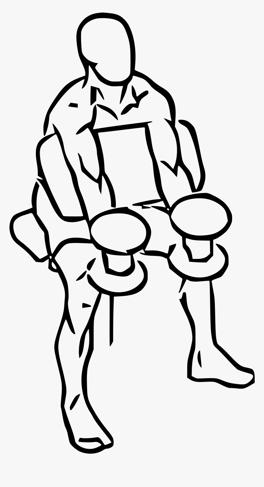 Preacher Curl Dumbbell Leg, HD Png Download