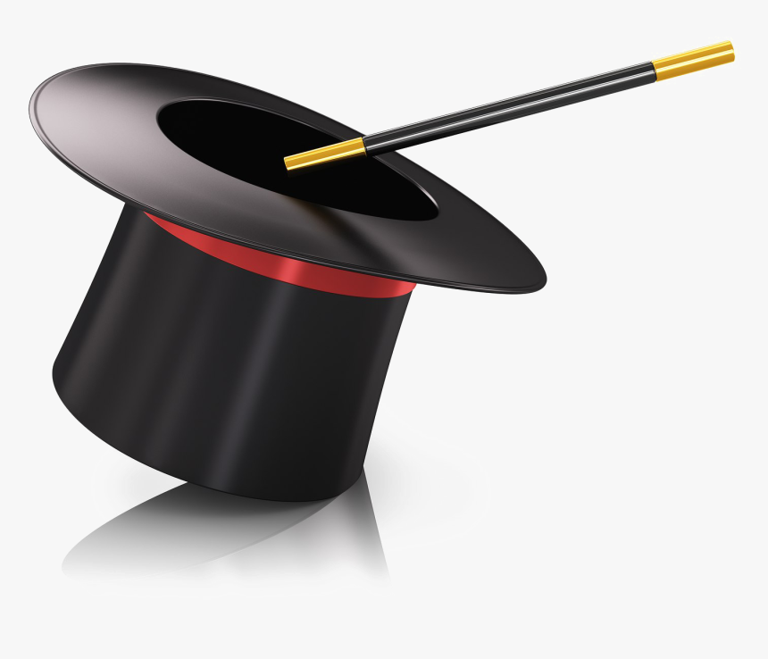 Magic Hat Png - Magician Hat And Stick, Transparent Png
