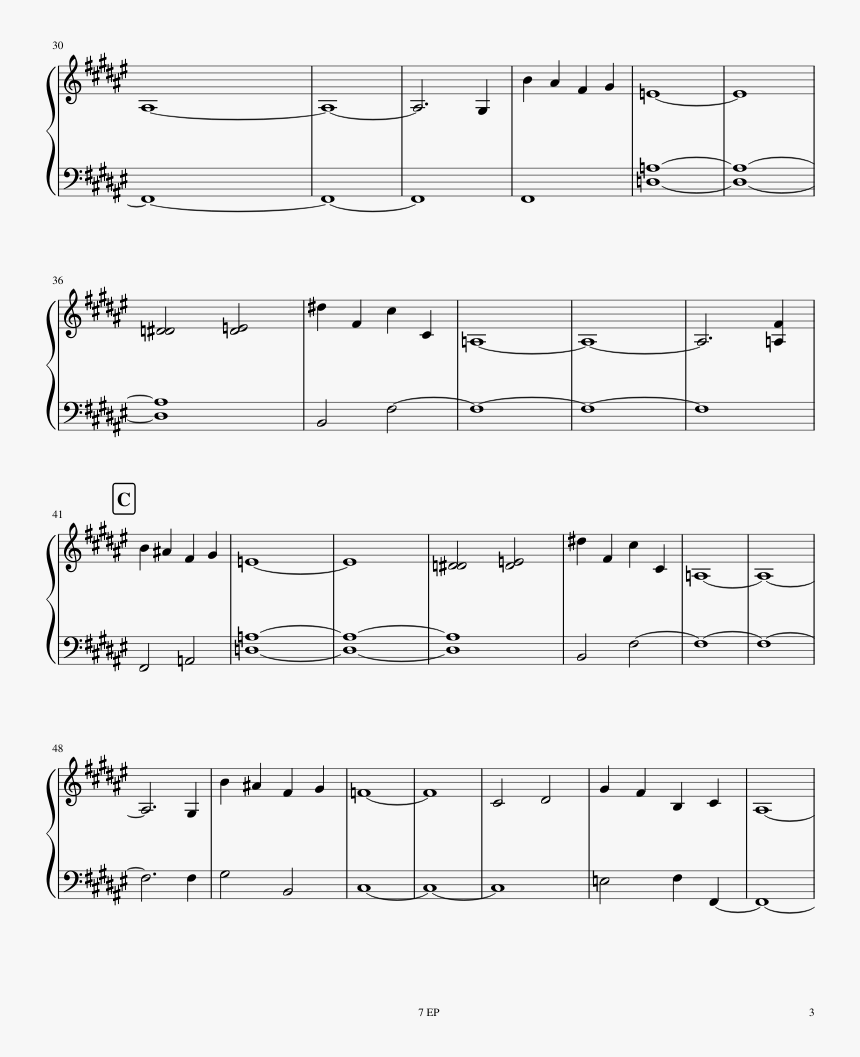 Do It For You Piano Sheet, HD Png Download