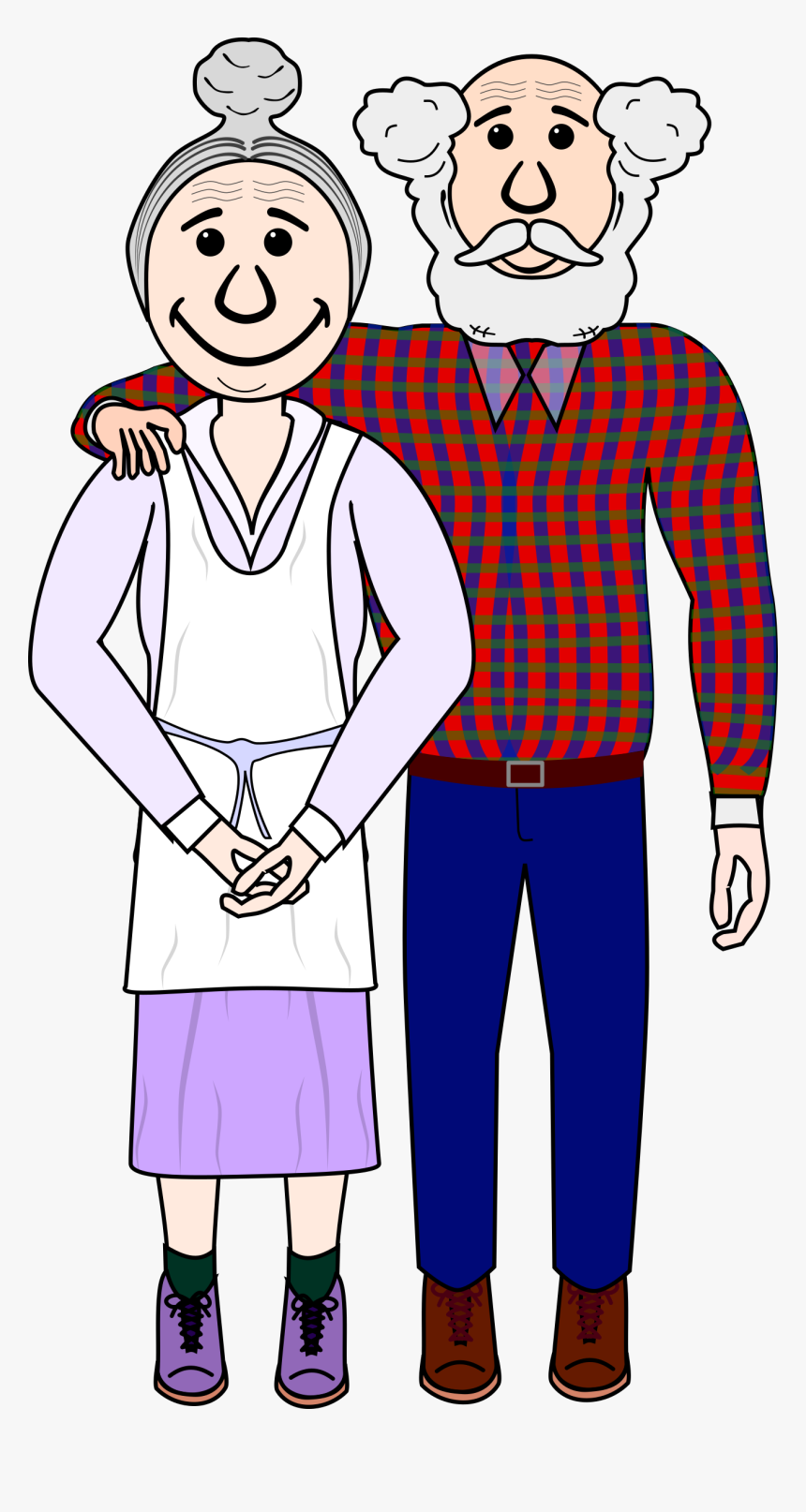 Old Couple Clip Arts - Old Couple Clipart Transparent, HD Png Download