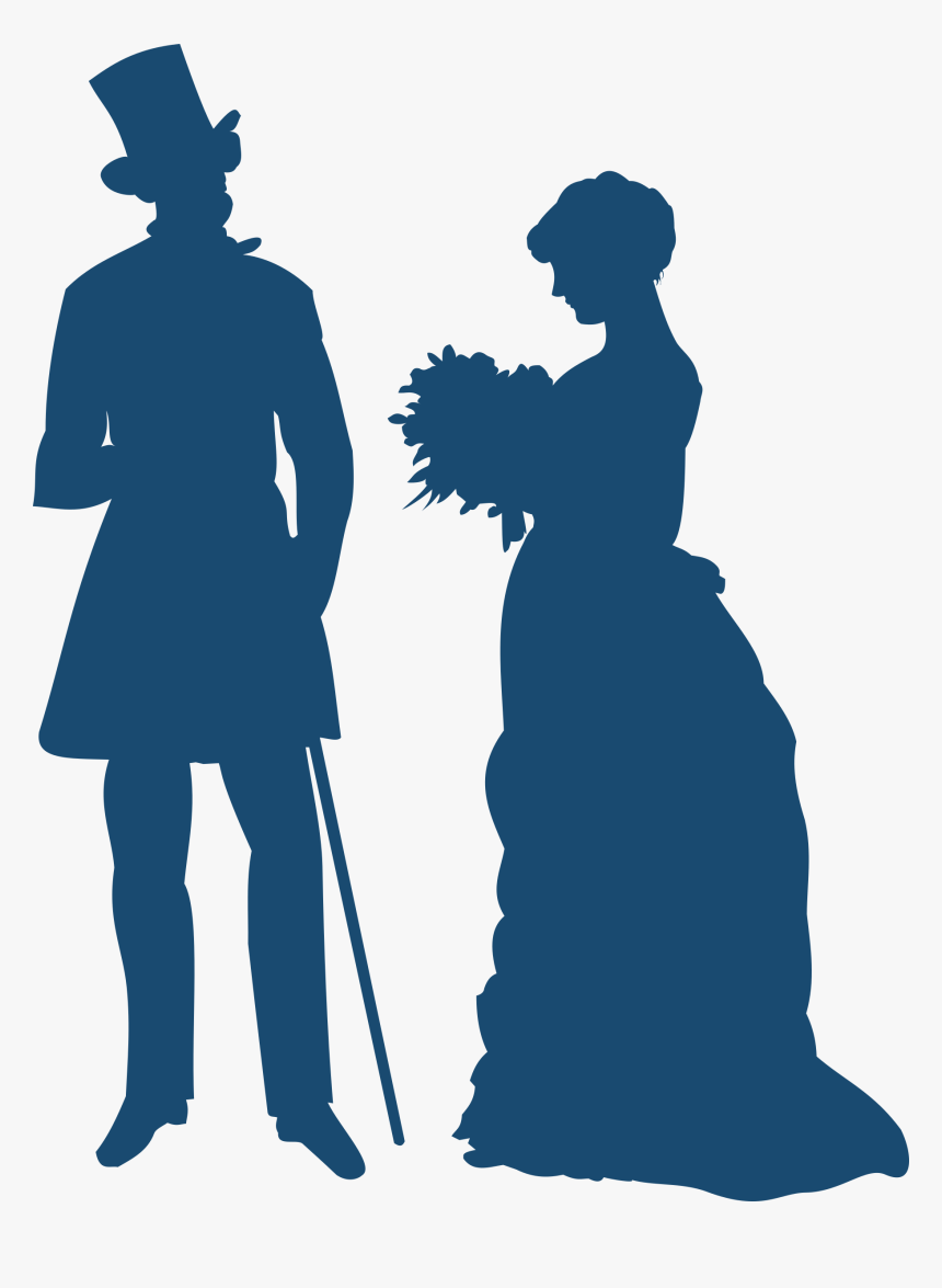Couple Icons Png Free - Silhouette Old Fashioned, Transparent Png