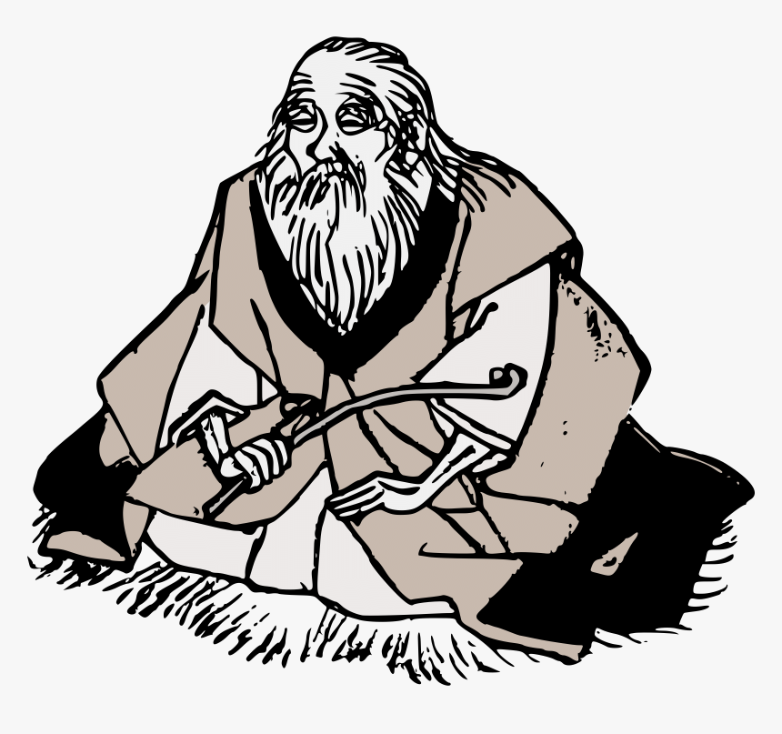 Wise Old Man With Beard Clipart - Wise Old Man Clipart, HD Png Download