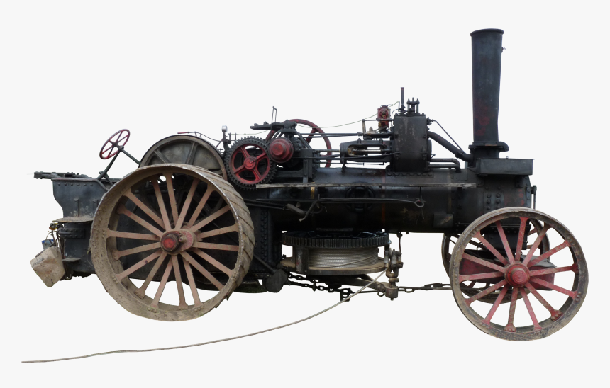 Steam Powered Agricultural Ploughing Device - Invention Made At The Time Of Industrial Revolution, HD Png Download