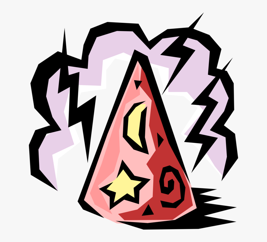 Vector Illustration Of Sorcerer Magician S Magic Hat, HD Png Download