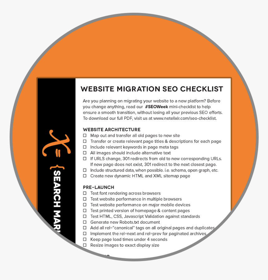 Seo Migration Checklist Icon - Sage X3, HD Png Download