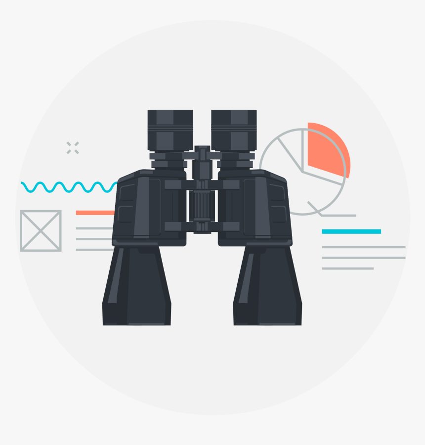 Research Icon - Binoculars, HD Png Download