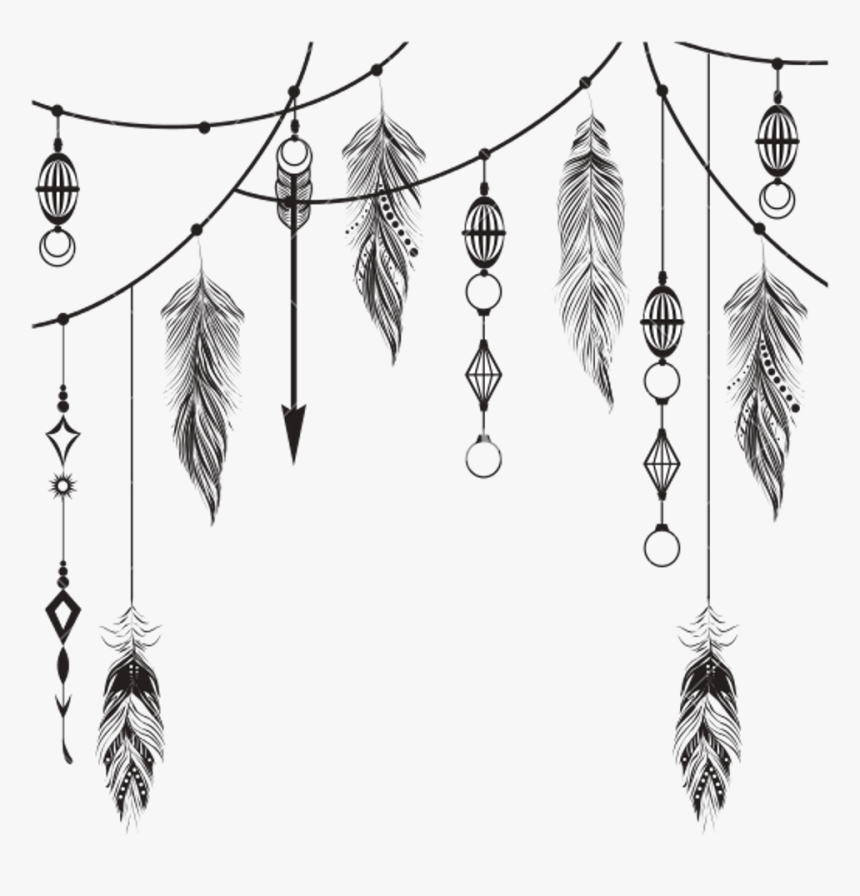 Boho Feather And Arrow, HD Png Download