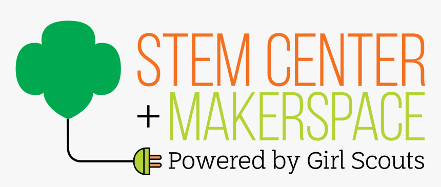 Stem Center-makerspace Logo Cmyk - Girl Scouts Stem Center, HD Png Download