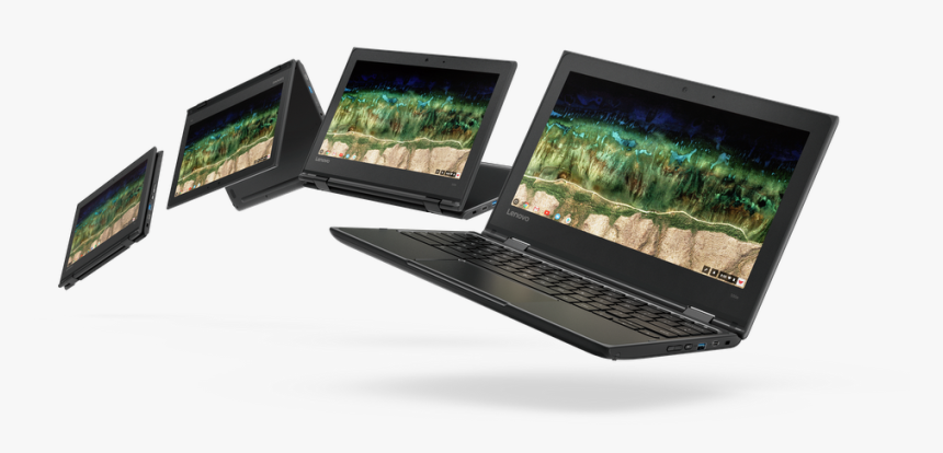 06 Chromebook 500e Hero Progressed View - 500e Chromebook Lenovo 500e, HD Png Download