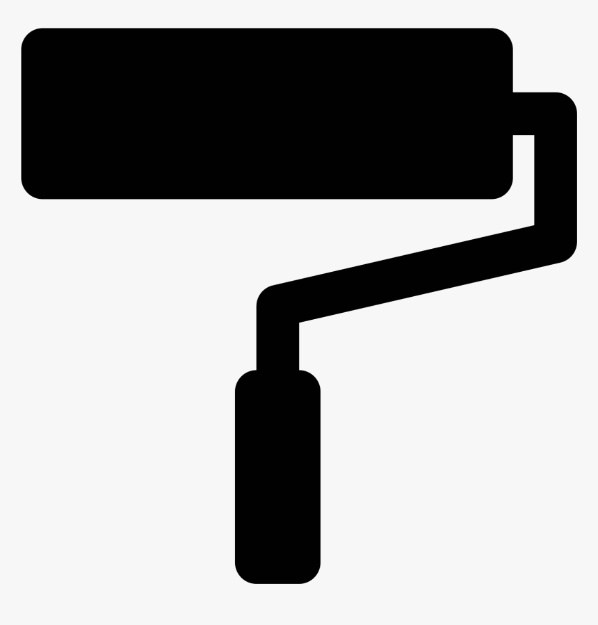 Svg Line Brush - Roller Icon Png, Transparent Png