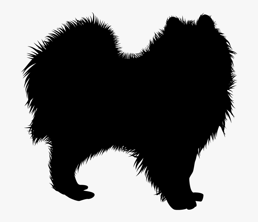 Pomeranian Vector Huge Freebie Download For Powerpoint - Samoyed Silhouette, HD Png Download