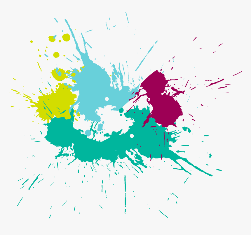 Graphic - Paint Brush Color Splashing Png, Transparent Png