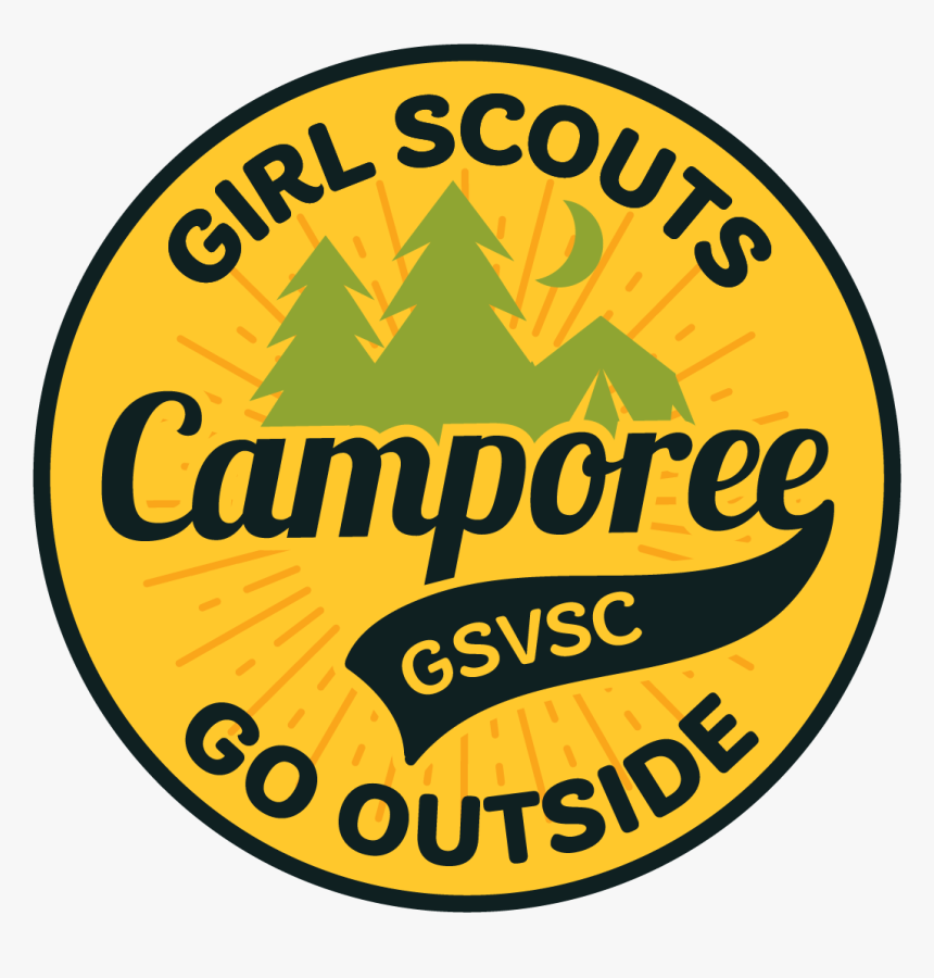 Girl Scouts Go Outside Camporee Patch Take - Label, HD Png Download
