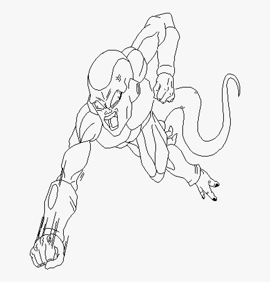 Golden Frieza Drawing , Png Download - Golden Frieza Drqwing, Transparent Png