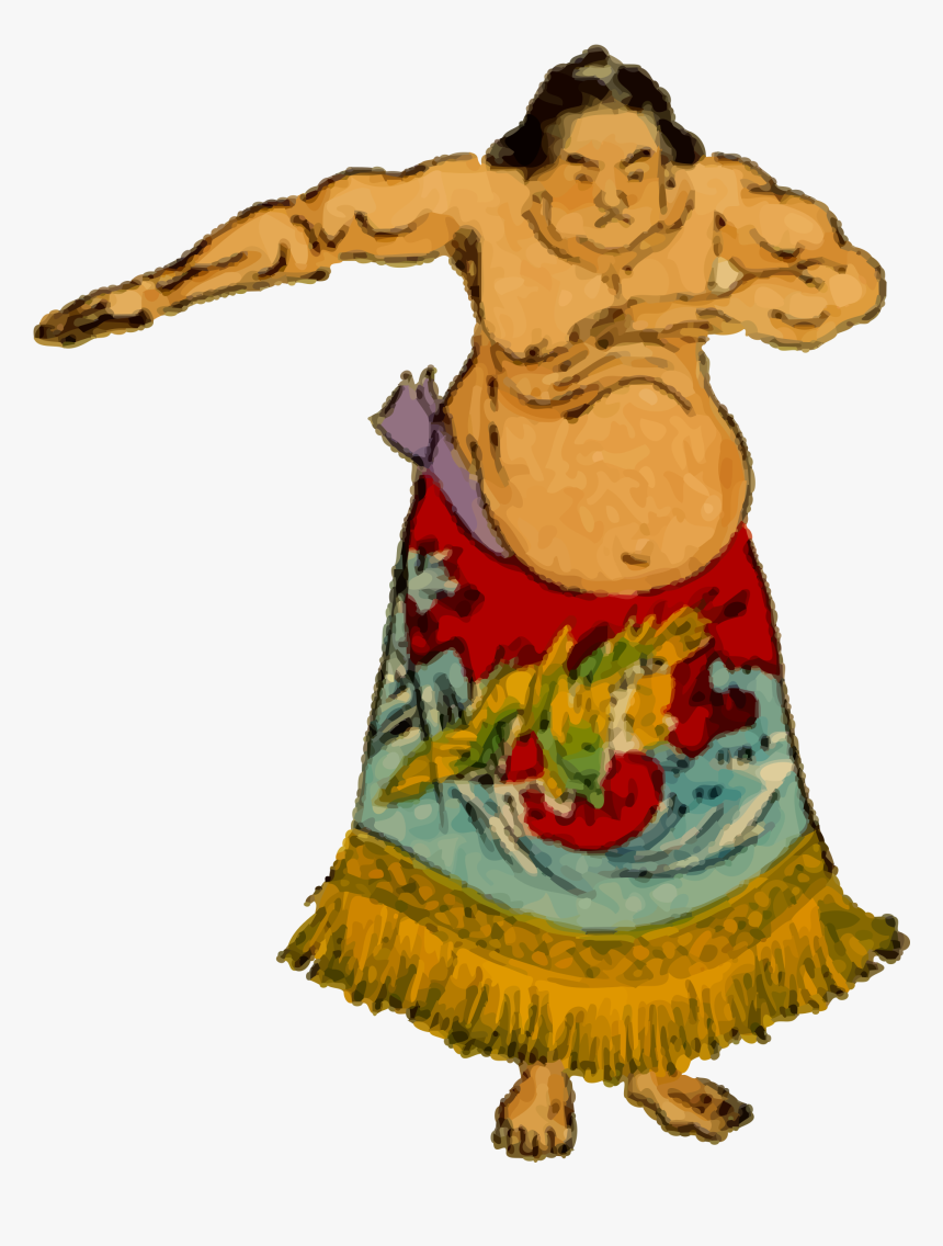 Sumo Wrestler 4 Clip Arts - Japanese Sumo Transparent, HD Png Download