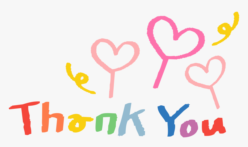 謝謝 卡通 愛心, HD Png Download