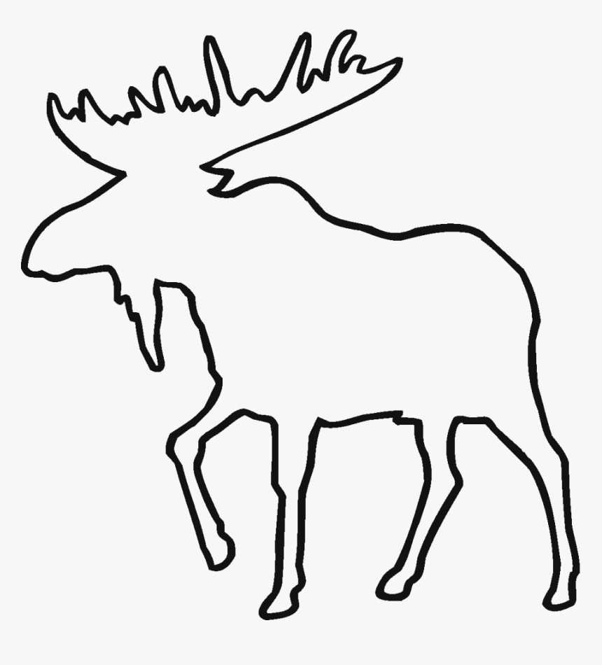 Moose Outline, HD Png Download