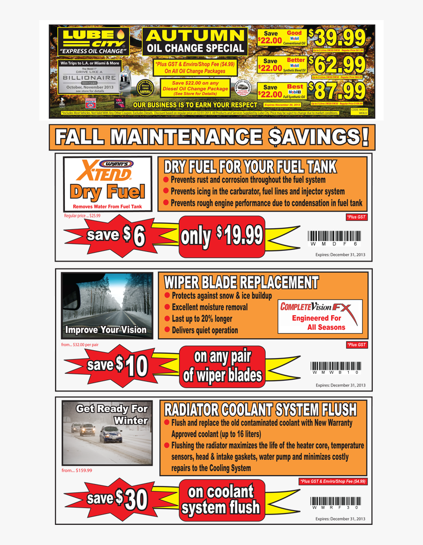 Lube City Edmonton Coupon, HD Png Download