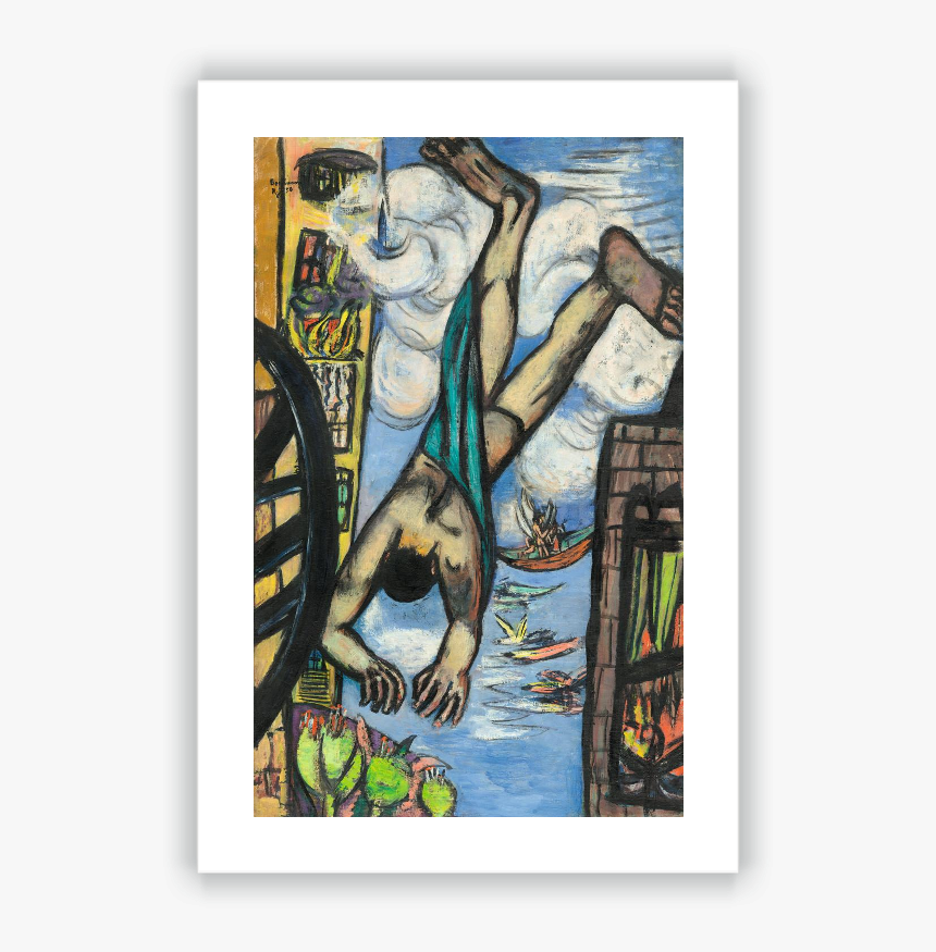 Hombre Cayendo 
title Hombre Cayendo - Max Beckmann Exile Figures, HD Png Download