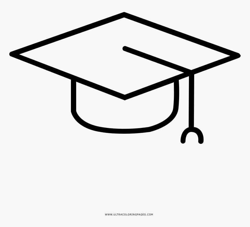 Birrete Página Para Colorear - Vector Toga, HD Png Download