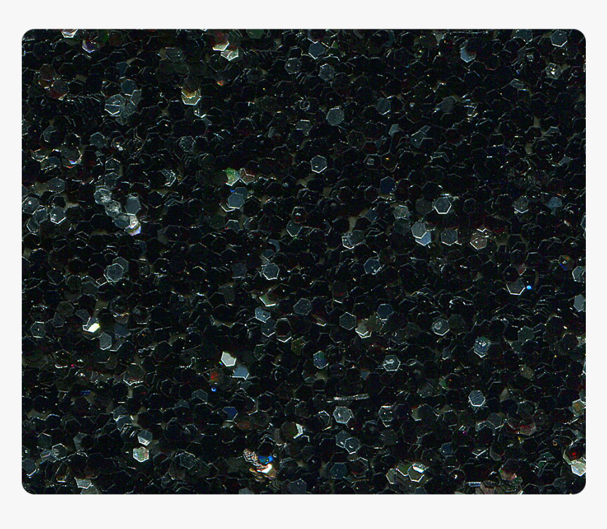 147 Black Silver Sparkle - Leather, HD Png Download