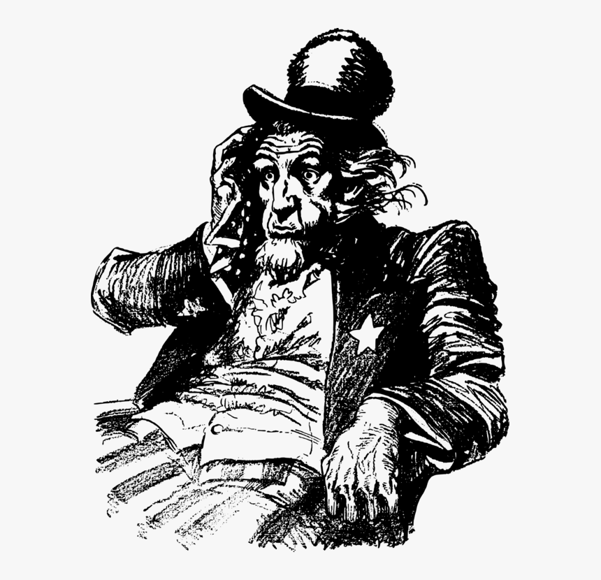 Human Behavior,art,monochrome Photography - Uncle Sam Tired, HD Png Download