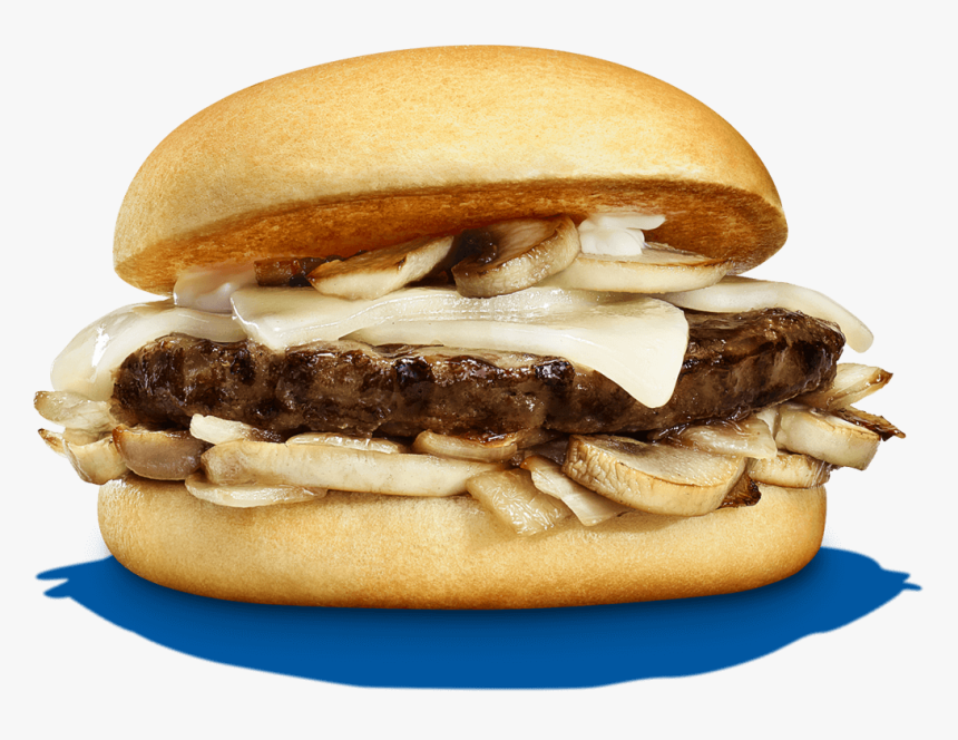 Whiskey Onions & Mushroom Burger - Cheeseburger, HD Png Download
