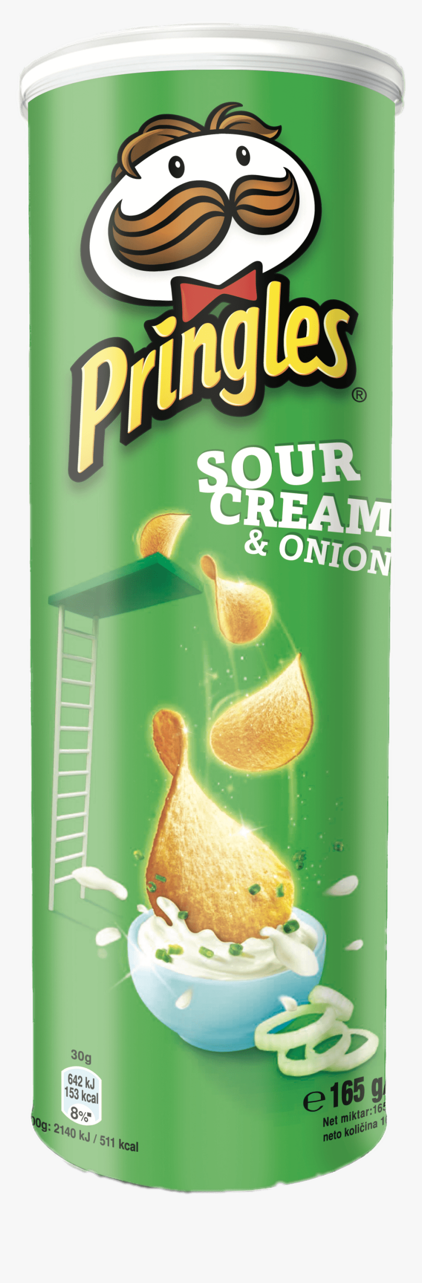 Pringles Sour Cream&onions Transparent Png - Pringles Sour Cream And Onion, Png Download