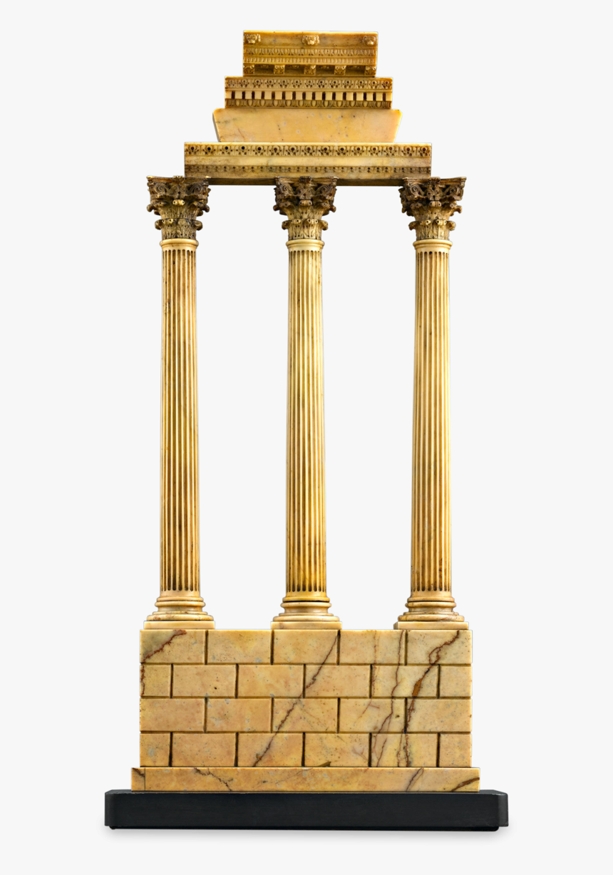 Grand Tour Souvenir Temple Of Castor And Pollux - Column, HD Png Download