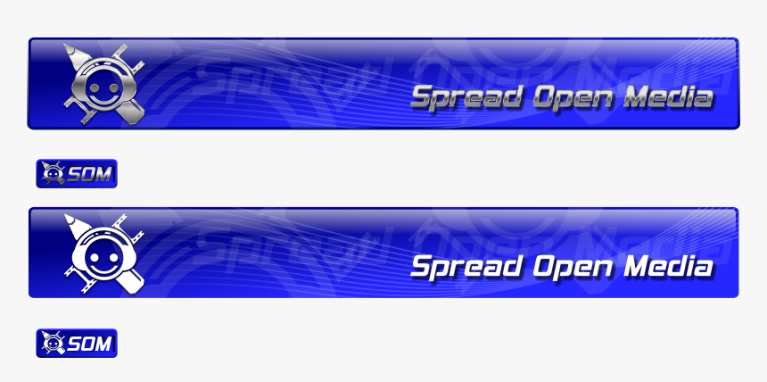 Som Banner Blue/silver/white - Screenshot, HD Png Download