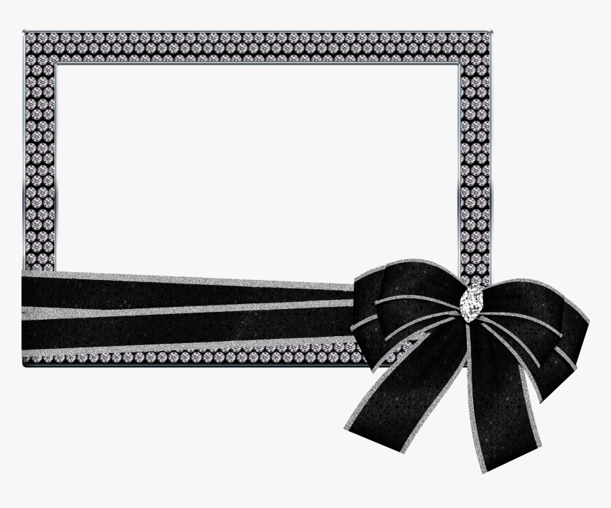 Silver Transparent Png Photo - Black And Silver Frame Png, Png Download