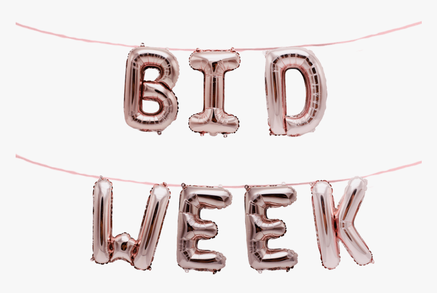 Bid Week Greek Alphabet Balloon Banner Set Fraternity - Silver, HD Png Download