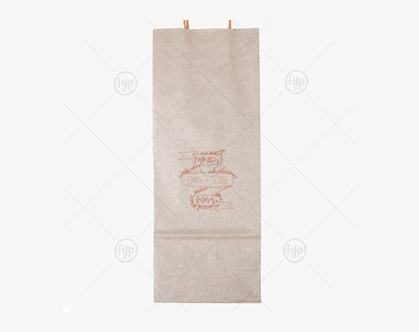 Our Custom Metallic Silver Wine Gift Bag With Satin - Paper, HD Png Download