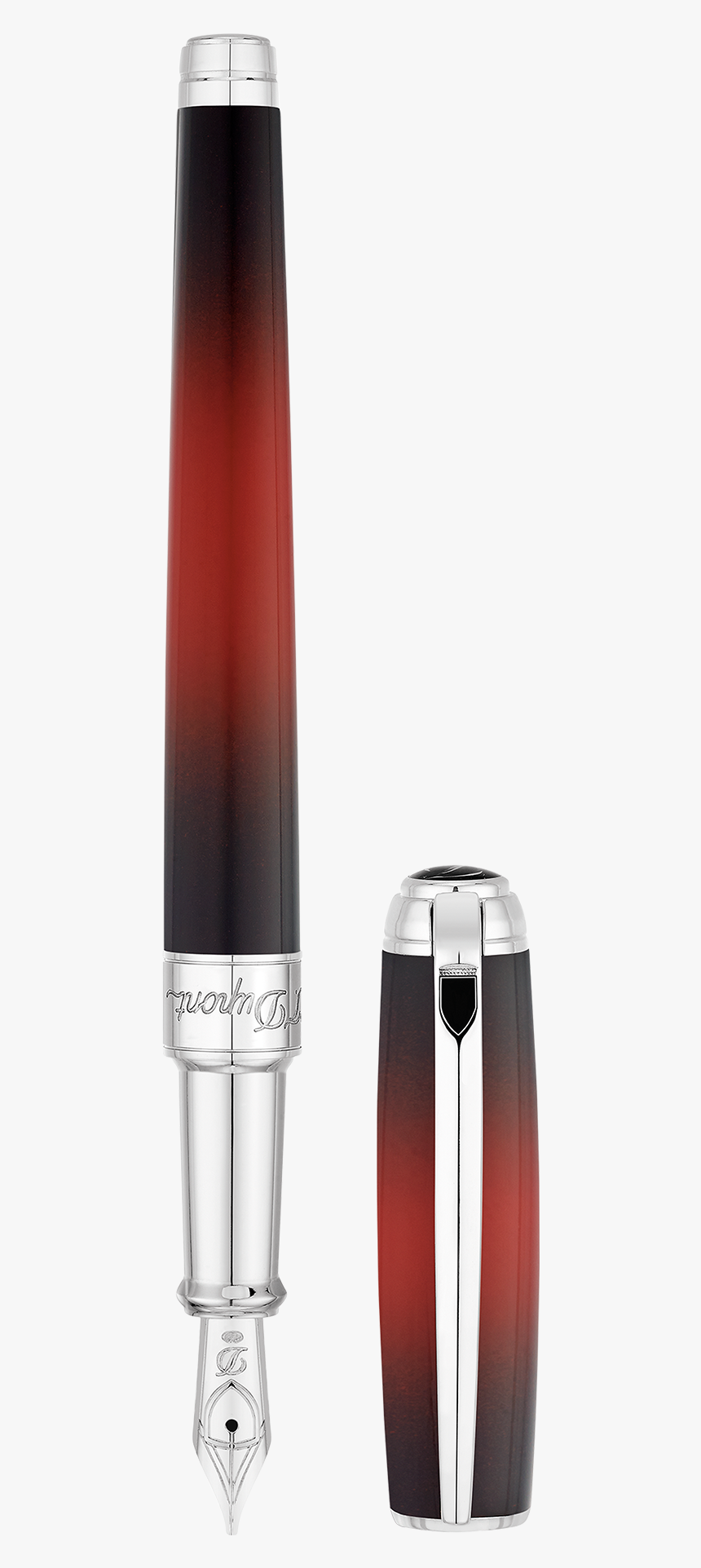 St Dupont Line D Sunburst Red, HD Png Download