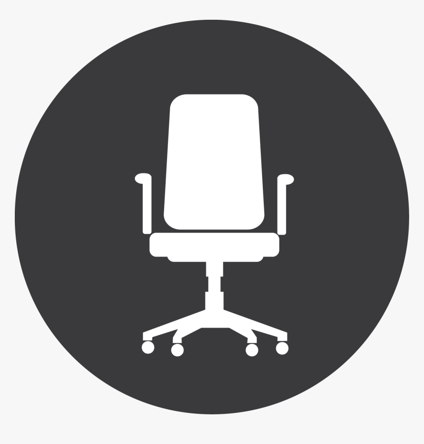 Office Chair Icon White , Png Download - Black Number 1 Icon, Transparent Png