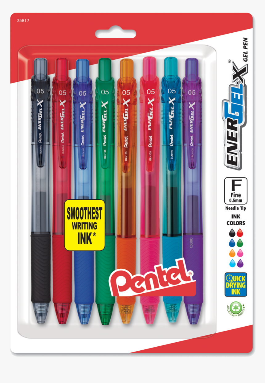 Energel X Liquid Gel Pen Fine Line, Needle Tip, HD Png Download
