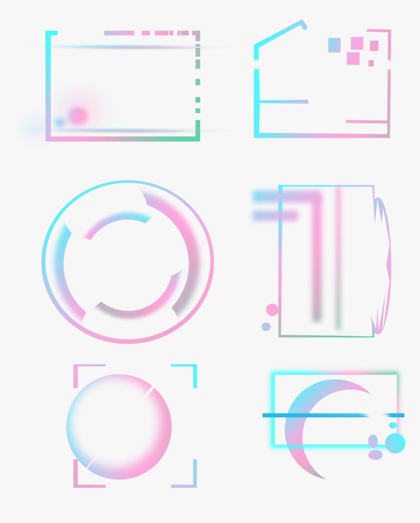Colorful Technology Dialog Text Png And Psd - Circle, Transparent Png