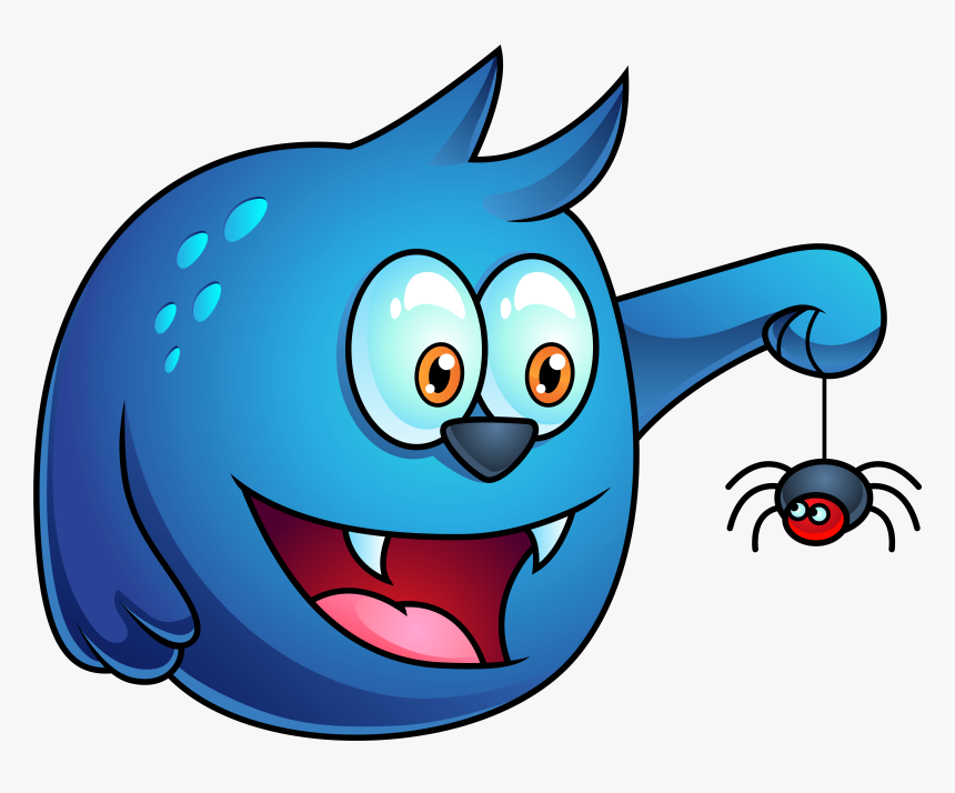 Blue Halloween Monster Clipart - Halloween Monster Clipart, HD Png Download