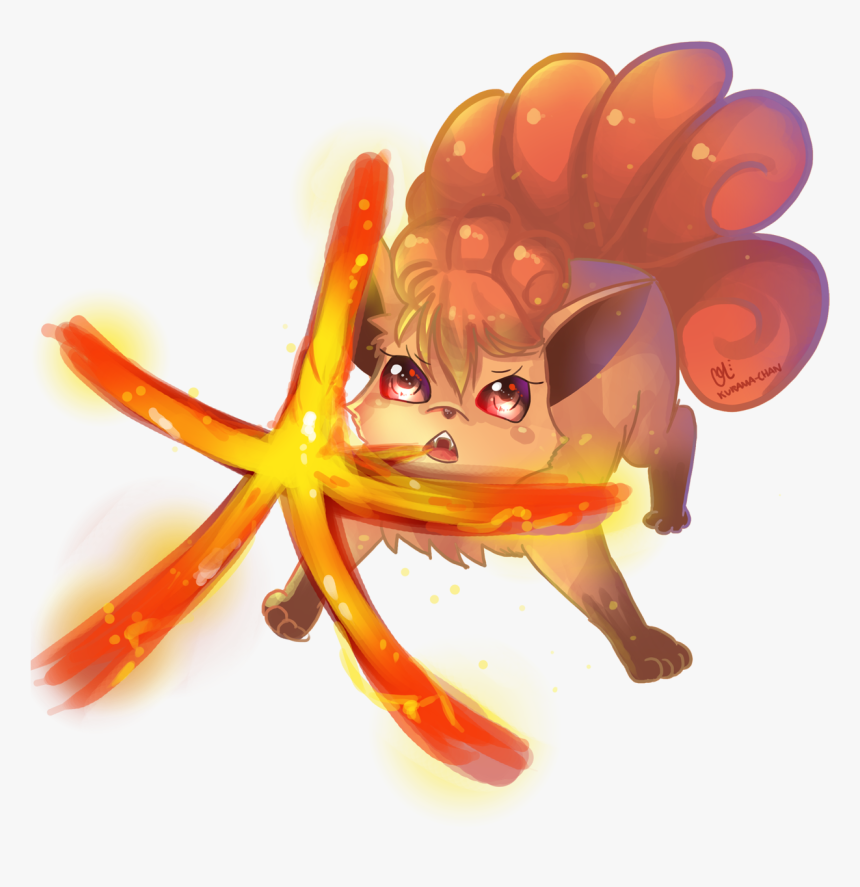 Transparent Fire Blast Png - Vulpix Art, Png Download