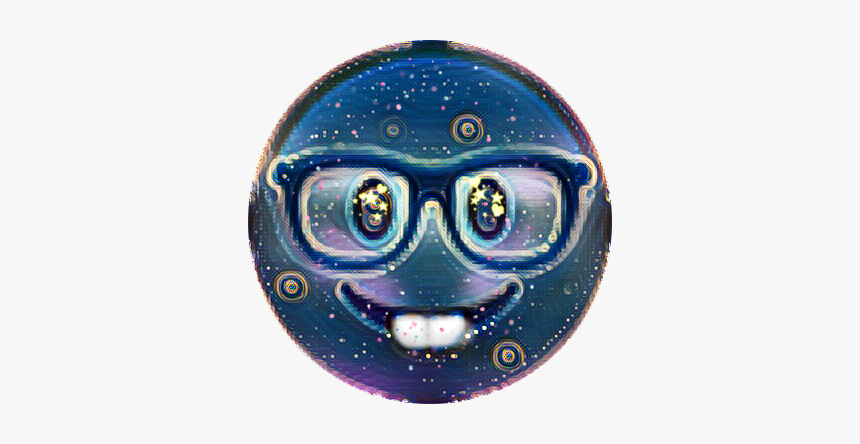 #nerd #emoji #midnight #glasses #confetti #colorsplash - Egg Decorating, HD Png Download