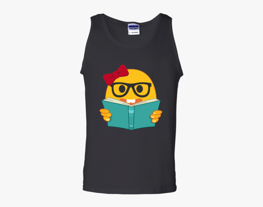 Men And Woman S Emoji Nerd Bookworm T-shirt For Love - Playera De Veguetta, HD Png Download
