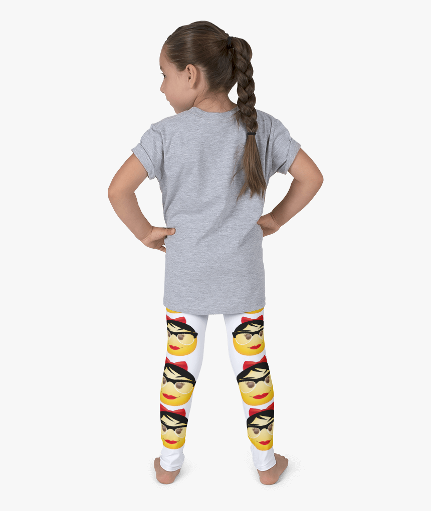 Nerdy Signature Emoji Kid S Leggings 
 Data Image Id - Child Back Png, Transparent Png