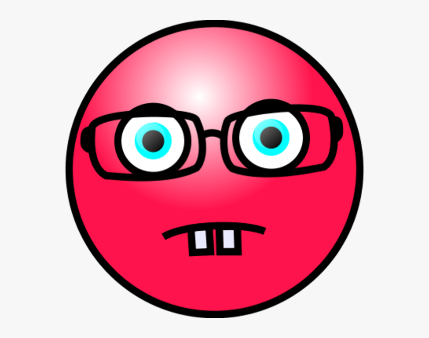 Emoticons Nerd Face Vector Clip Art Clipart - Smiley Face Clip Art, HD Png Download