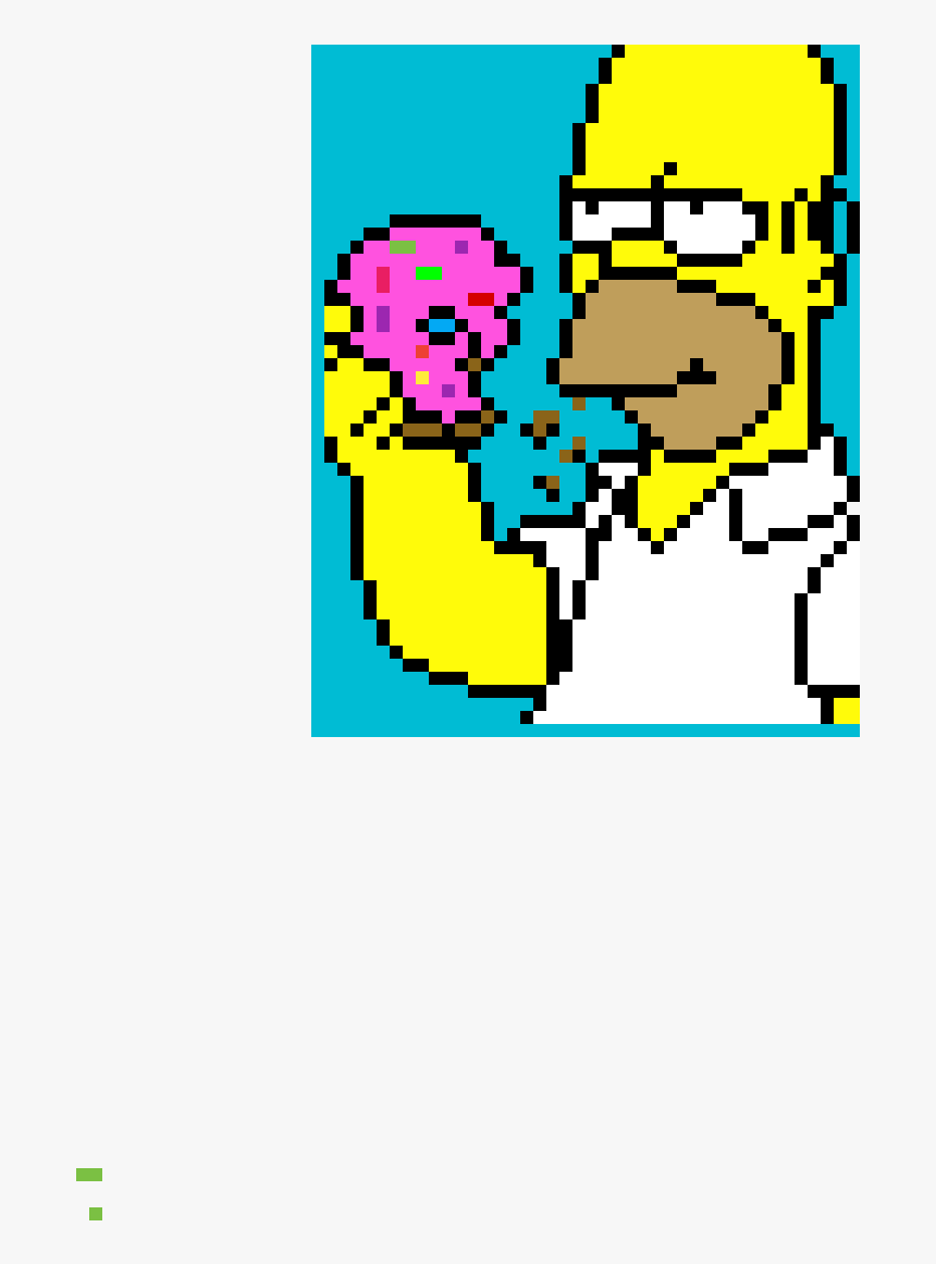 Homer Simpson Hama Beads, HD Png Download