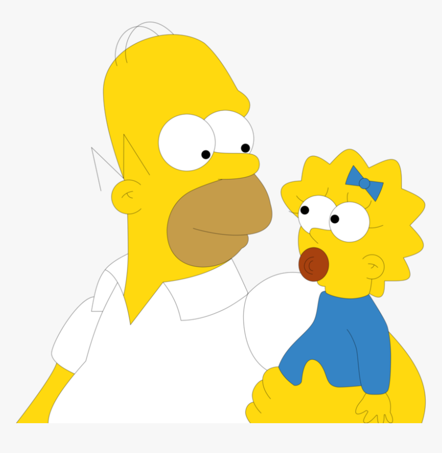 Imagenes De Homero Y Maggie , Png Download - Cartoon, Transparent Png