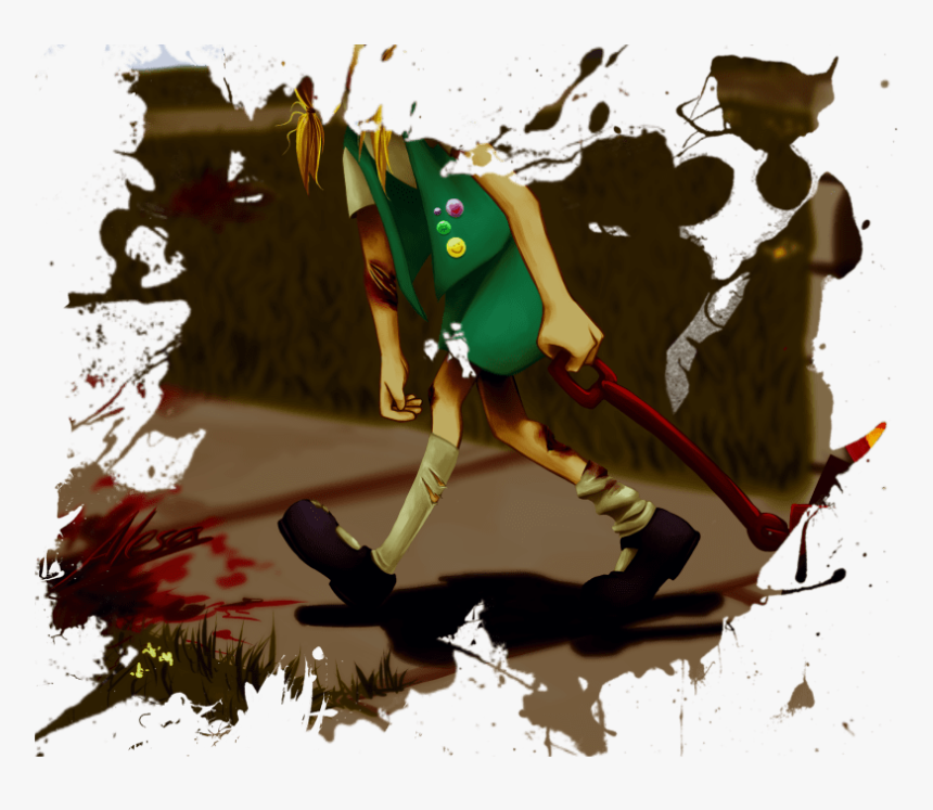 Zombie Girl - Illustration, HD Png Download
